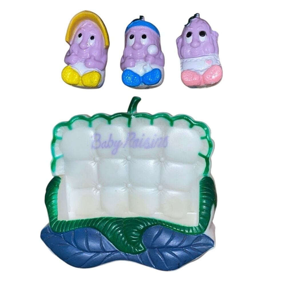 Baby California Raisins 3D Refrigerator Magnet Set Vintage Giftco 4 Pieces